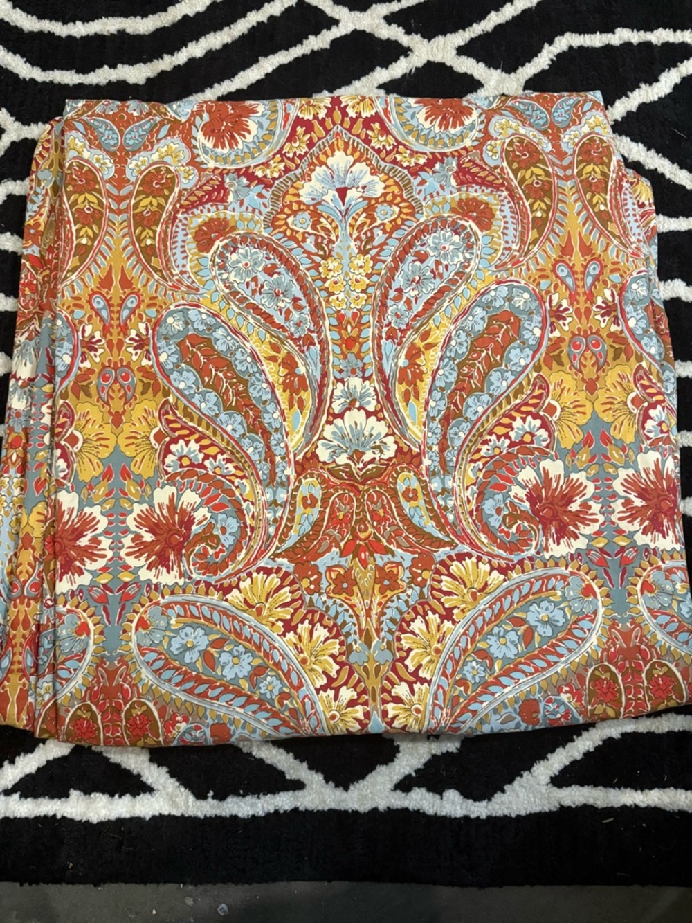 Pottery Barn Bella Paisley Full/Queen Duvet *EXCELLENT*!